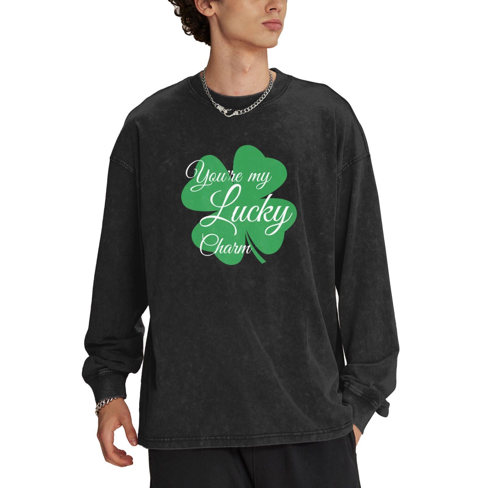 Men's Crew Neck Long-Sleeved T-Shirt