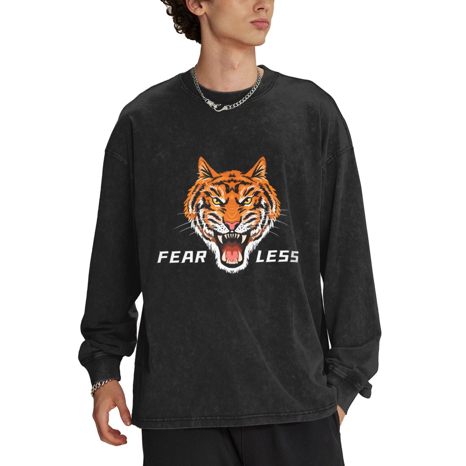 Men's Crew Neck Long-Sleeved T-Shirt